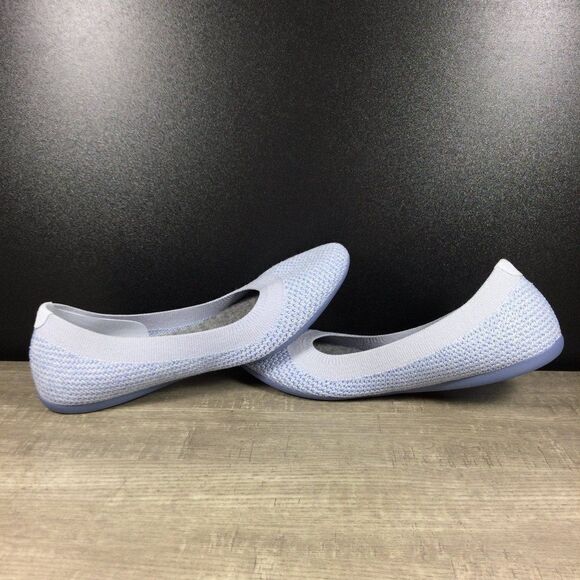 Allbirds Tree Breezers Women's Size 6 Whitecap Blue Slip On Ballet Flats Shoes - Picture 4 of 7